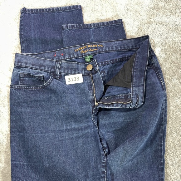 Lauren Ralph Lauren Denim - Lauren Ralph Lauren Jeans Womens 10‎ Blue Straight Leg Dark Wash Denim